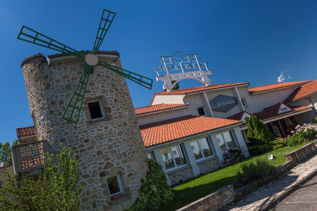 Logis Hotel Le Moulin Des Gardelles Riom Exteriér fotografie